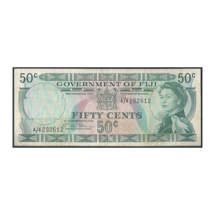 Fiji 50 Cents ND1971 P64a