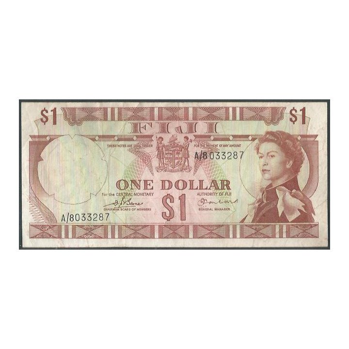 Fiji 1 Dollar ND1974 P71a