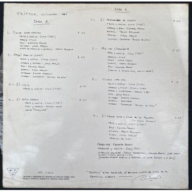 Silvio Rodriguez, Triptico vol 2 - Colombia