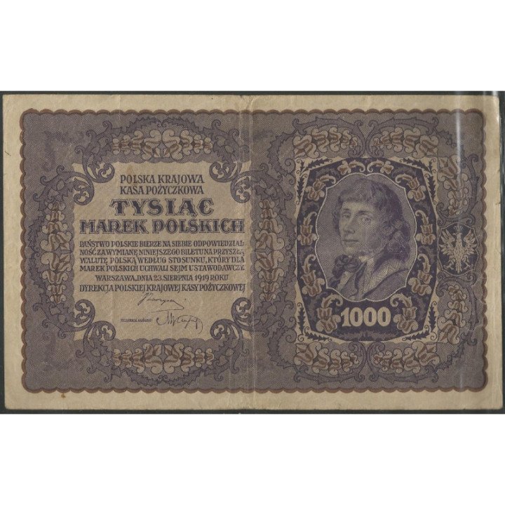 Polonia 1.000 Marek 23 Ago 1919 P29
