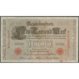 Alemania 1.000 Mark 21 Abr 1910 P44b