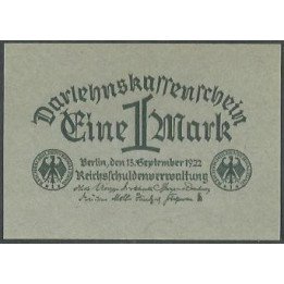 Alemania 1 Mark 15 Sep 1922 P61a