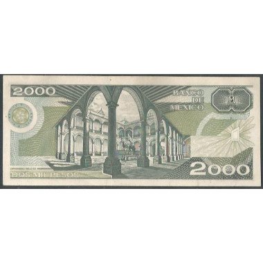 Mexico, 2.000 Pesos 28 Mar 1989 Serie EF P86c