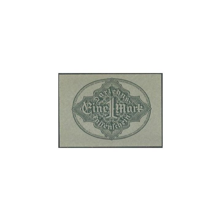 Alemania 1 Mark 15 Sep 1922 P61a reverso