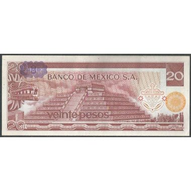 Mexico, 20 Pesos 8 Jul 1976 Serie CJ P64c