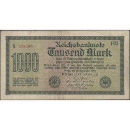 Alemania 1.000 Mark 15 Sep 1922 P76c