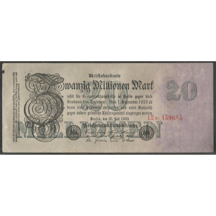 Alemania 20.000.000 25 Jul 1923 P97b