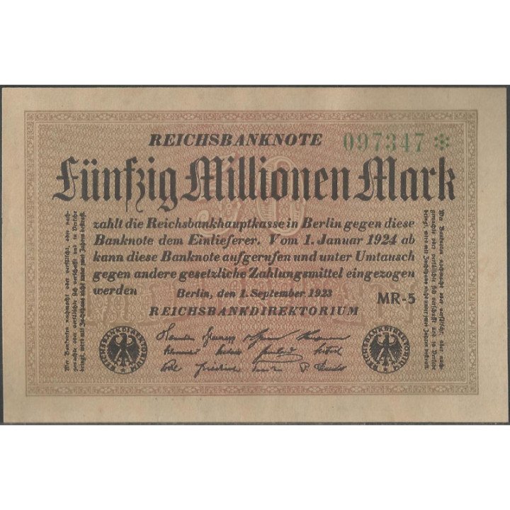 Alemania 50.000.000 Mark 1 Sep 1923 P109b