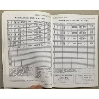 Catalogo de Billetes Banco de la Republica 1923-2002 - Bernardo Gonzalez White
