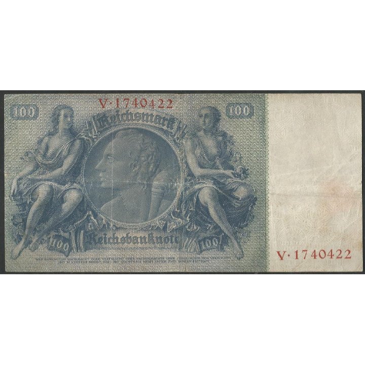 Alemania 3° Reich 100 Reichsmark 24 Jun 1935 P183a reverso