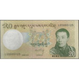 Bhutan 20 Ngultrum 2013 P30b