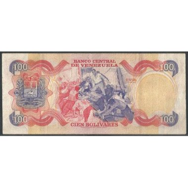 Venezuela, 100 Bolivares 29 Ene 1980 A 8 Dig P59a