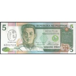 Filipinas 5 Piso 18 Oct 1987 P176