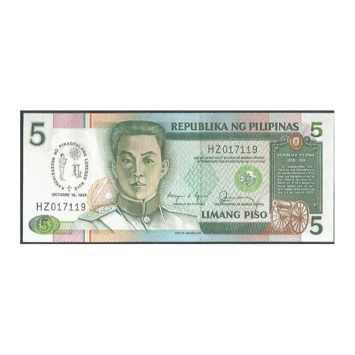 Filipinas 5 Piso 18 Oct 1987 P176
