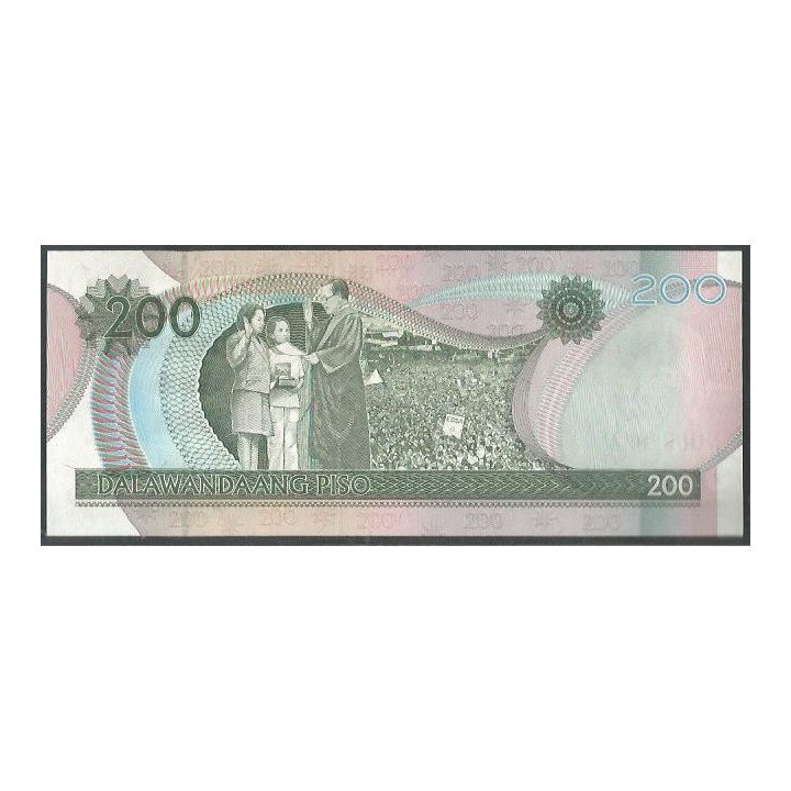 Filipinas 200 Piso 2011 P214 400 Años de la Universidad Pontificia reverso