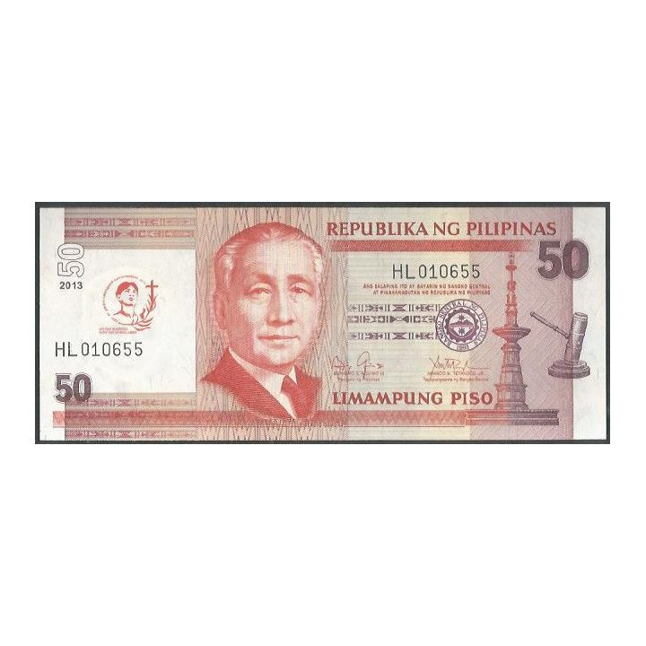 Filipinas 50 Piso 2013 P215 Conmemorativo de la Canonizacion de San Pedro Calungsod