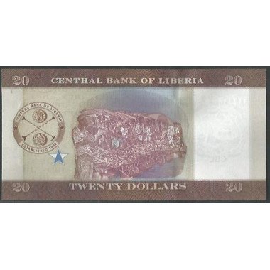 Liberia, 20 Dollars 2022 P39