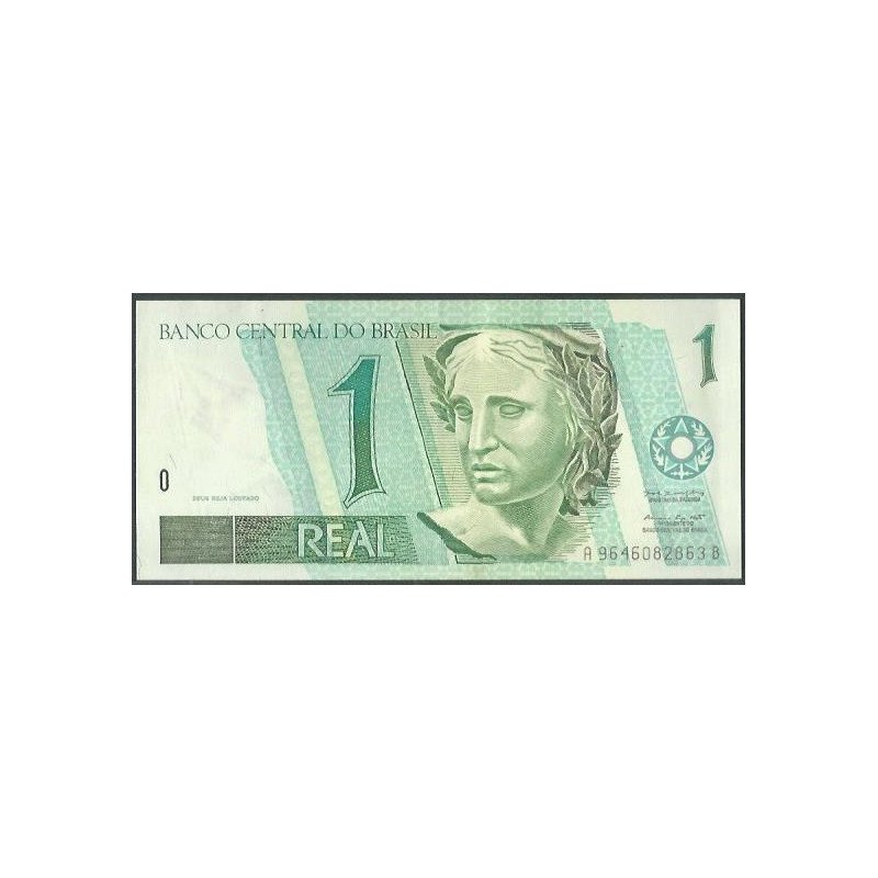 Brasil, 1 Real ND1997- Firma 39 P243Ad