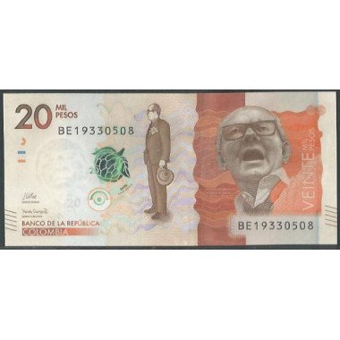 Billete de 20.000 Pesos 27 Jul 2021 Serie BE BGWNF20-