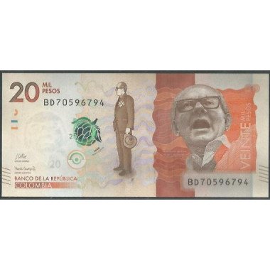 copy of Billete de 20.000 Pesos 27 Jul 2021 Serie BD BGWNF20-