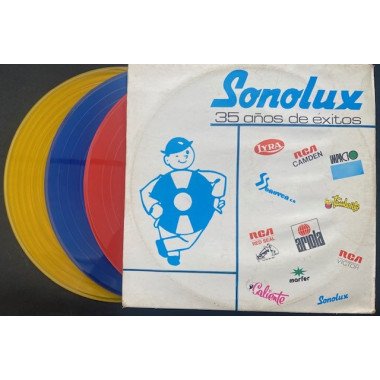 Sonolux, 35 años de exitos ( 3 vinilos ) - Colombia 1984