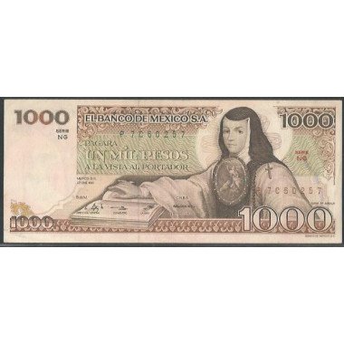 Mexico, 1000 Pesos 27 Ene 1981 Serie NG P76b