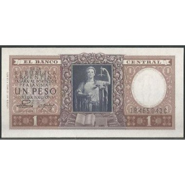 Argentina, 1 Peso ND1952-55 Serie C P260b