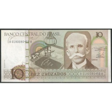 Brasil, 10 Cruzados ND1986 P209a