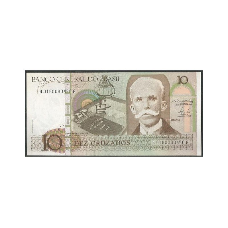 Brasil, 10 Cruzados ND1986 P209a