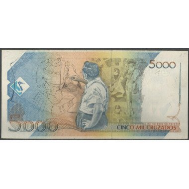 Brasil, 5 Cruzados Nuevos ND1989 P217a