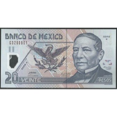 Mexico, 20 Pesos 9 Nov 2005 Serie XG P116e