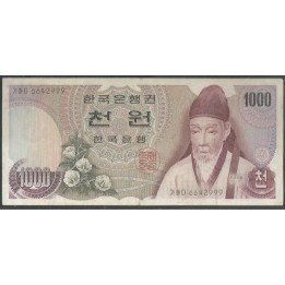 Korea del Sur 1.000 Won ND1975 P44