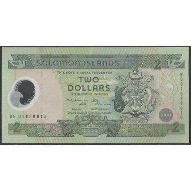 Islas Solomon, 2 Dollars ND2001 P23