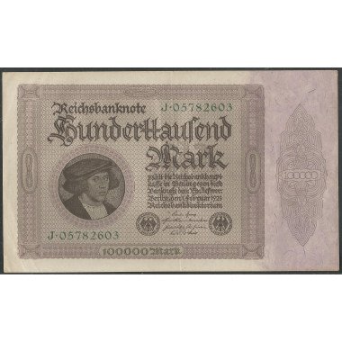 Alemania, 100.000 Mark 1 Feb 1923 P83