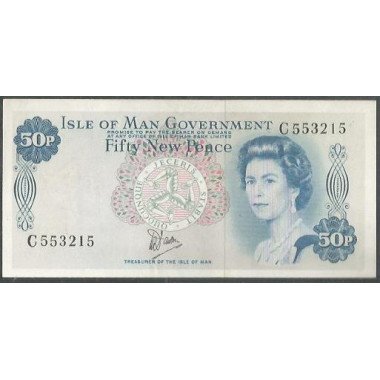 Isla de Man, 50 New pence ND1979 Firma 5 P33a