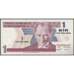 Turkya 1 Nueva Lira 2005 P216