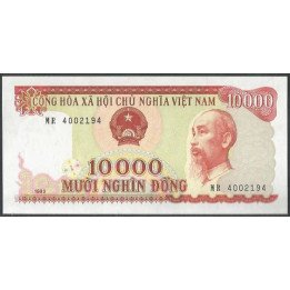 Vietnam 10.000 Dong 1993 P115a