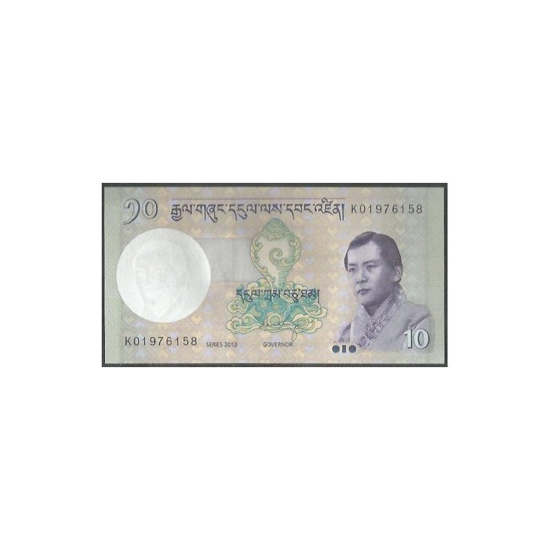 Bhutan, 10 Ngultrum 2013 P29b