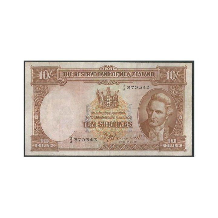 Nueva Zelanda 10 Shillings ND1940-55 P158a