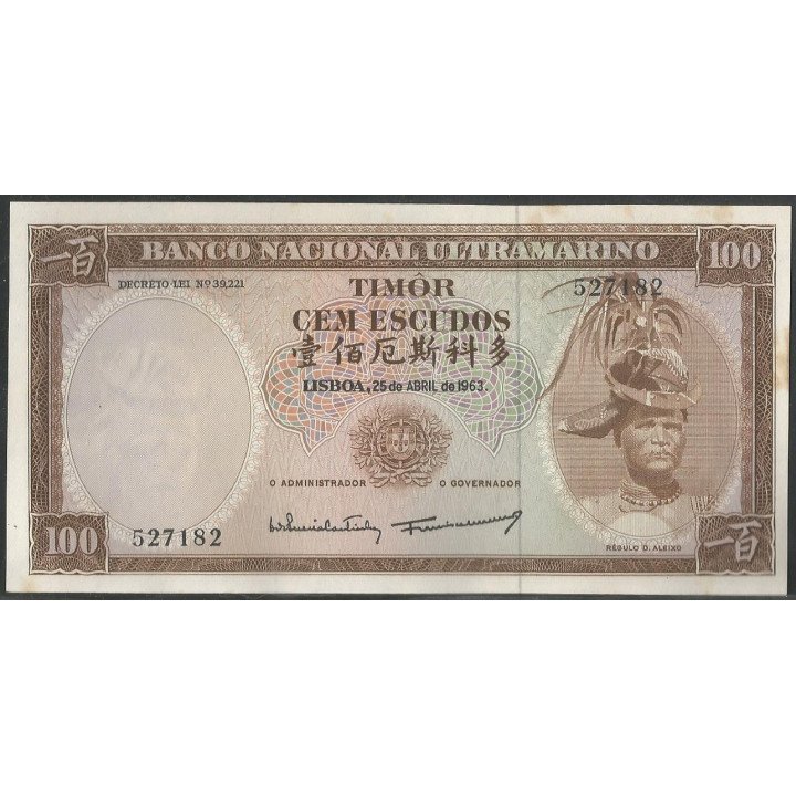 Timor 100 Escudos 25 Abr 1963 P28