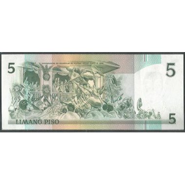 Filipinas, 5 Piso 18 Oct 1987 P176