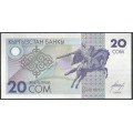 Kyrguistan,20 Som 1993 P6