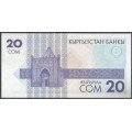 Kyrguistan,20 Som 1993 P6