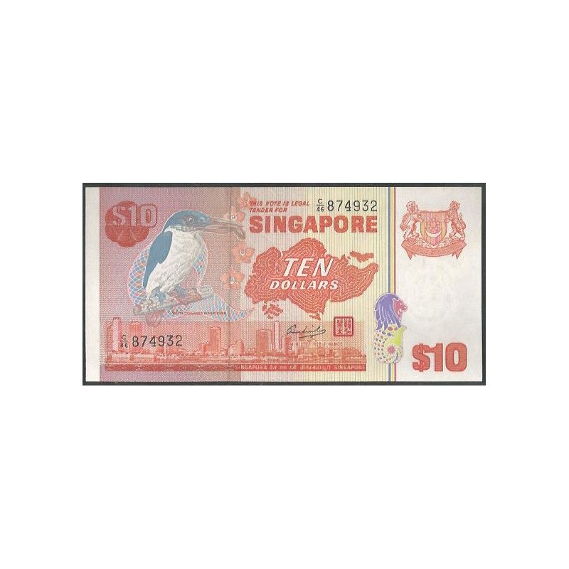 Singapur, 10 Dollars ND1979 P11b