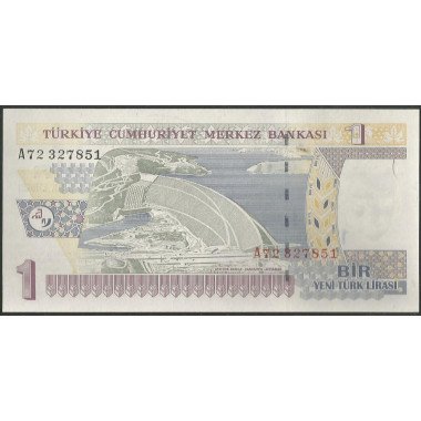 Turkya, 1 Nueva Lira 2005 P216