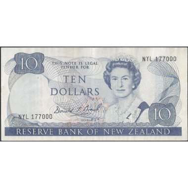 Nueva Zelanda, 10 Dollars ND1989-92 P172c