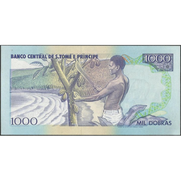 St. Tome e Prince 1.000 Dobras 26 Ago 1993 P64 reverso