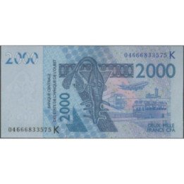 Senegal 2.000 Francs 2004 P716Kb