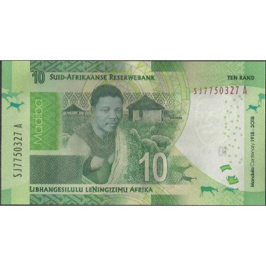 Sur Africa, 10 Rand 2018 P143