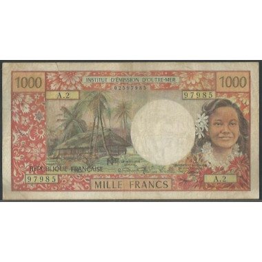 Tahiti, 1.000 Francs ND1971 P27a